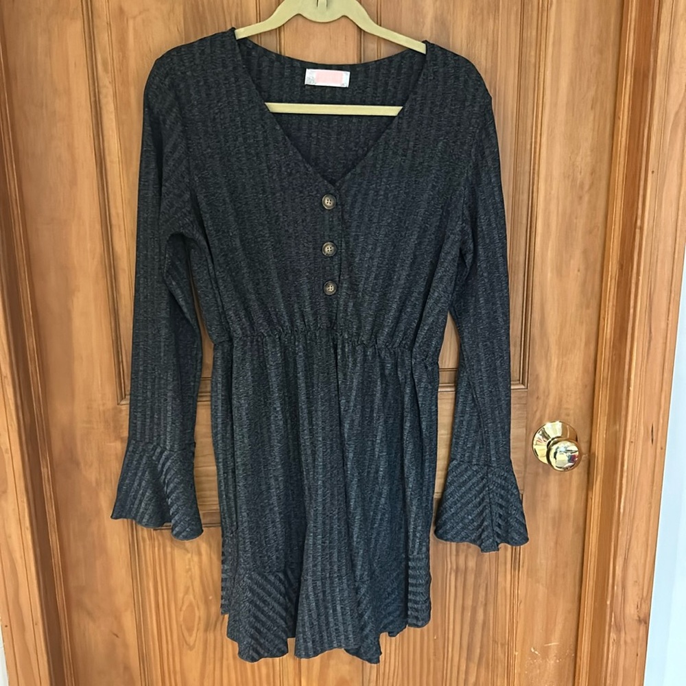 Long Sleeve Dress/ Tunic, Size L! Worn once!